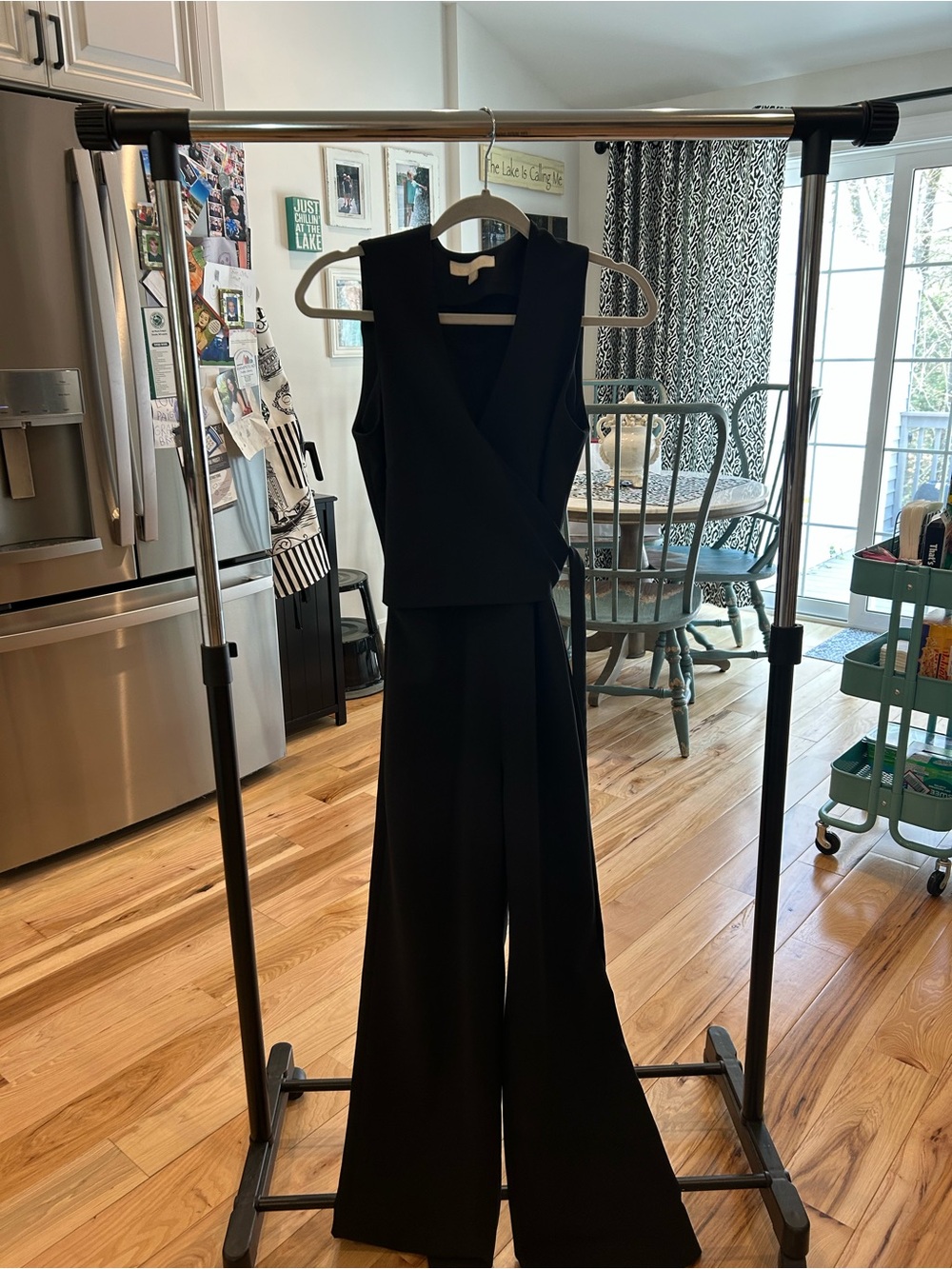 Etcetera Black Sleeveless Wrap Jumpsuit